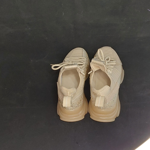 STEVE MADDEN WOMEN'S MAXIMA CHUNKY GLITZ DUSTY TAUPE SIZE 10M - Picture 2 of 10